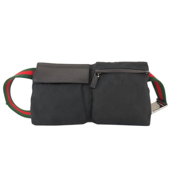 Gucci 28566 GG Hip Bag/Waist Bag Canvas/Leather Women's GUCCI - Picture 1 of 11